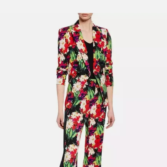veronica beard floral blazer
